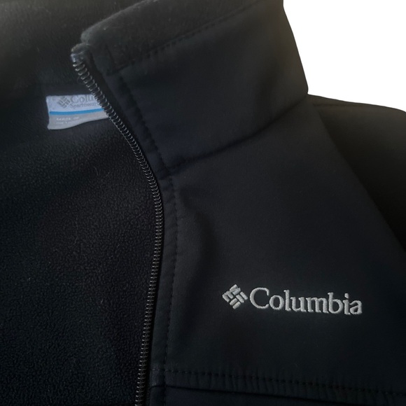 COLUMBIA Boy's XB0029 Sportswear Bowen Lake Softshell Youth Jacket Black Size M - Picture 4 of 5